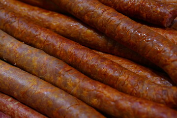 close up of sausage