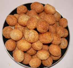Pani Puri, Golgappe, Chat item a common and famous street snack traditional food from India