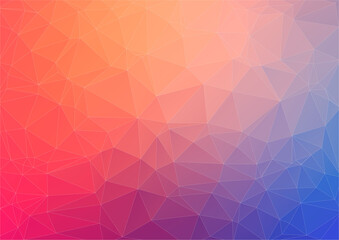 Colorful flat background with triangles