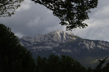 Mountain seen from Laguardia, Spain