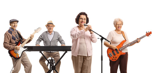 Music band of elderly people
