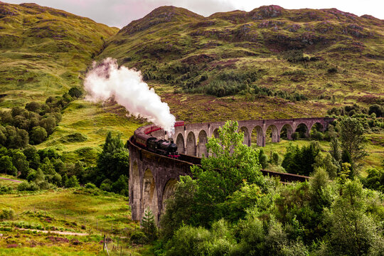 Jacobite Train In Scotland