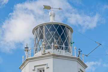 Lighthouse at Lizard Point in Cornwall England