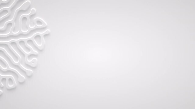 Reaction diffusion organic growing pattern. Cell division science background.