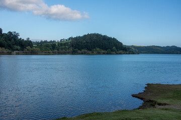 Walk on the Azores archipelago. Discovery of the island of Sao Miguel, Azores. Furnas