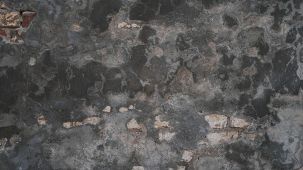 
Crack in the plastered surface of the building wall. Background image for interior design.
