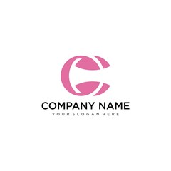 Letter CC line logo design. Linear creative minimal monochrome monogram symbol. Universal elegant vector sign design. Premium business logotype. Graphic alphabet symbol for corporate business identity