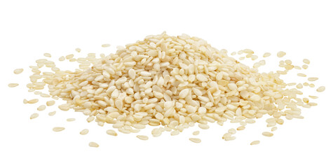 sesame isolated on white background, clipping path, full depth of field
