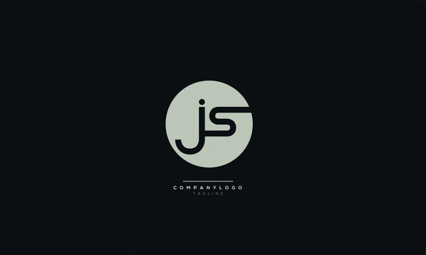 JS Letter Business Logo Design Alphabet Icon Vector Monogram