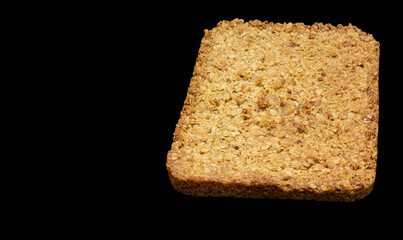 Golden brown flapjack freshly cooked