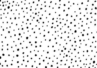 手書きのいびつなドット白黒