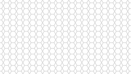 Abstract seamless hexagon pattern background in grey color. Vector illustration.