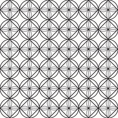 Geometry of circle and square on background. vector pattern. pattern is on swatch panel.