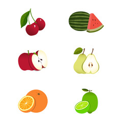 set of fruits