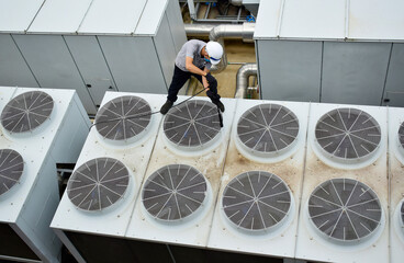 Cleaning tower cooling of HVAC System.Thailand 2020