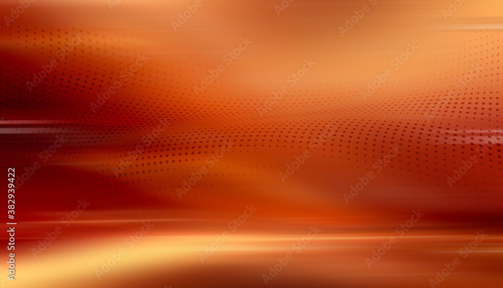 Poster red orange gradient light line abstract background effect halftone graphic blurred. used for backgro