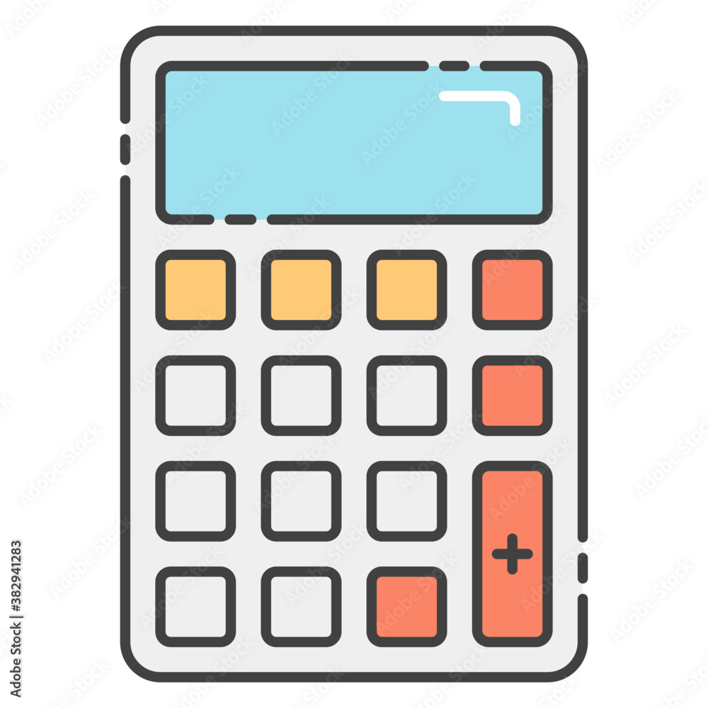 Wall mural Calculator 