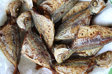 Plain Fried Fish is a Common Family Dish is South East Asian Countries 