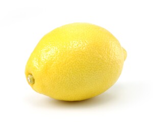 Lemons on white