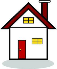 House Home Icon on white background EPS Vector