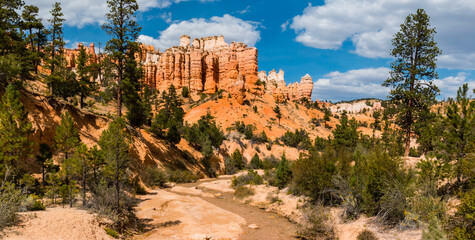 Hoodoos and The Tropic Ditch, Bryce Canyon National Park ,Utah, USA