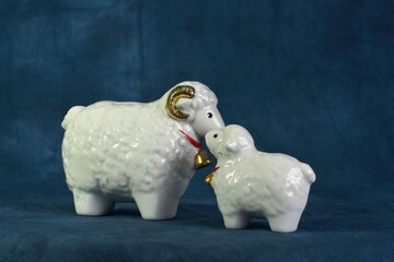 Ceramic farm animal figurine