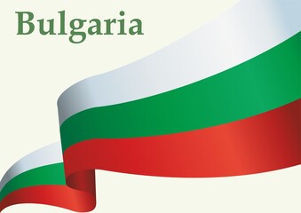 Flag of Bulgaria, Republic of Bulgaria. Bright, colorful vector illustration