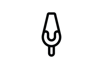 Bakery Outline Icon - Flour Shovel