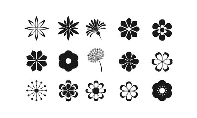 Flower set illustration vector design