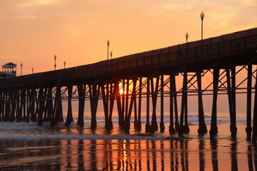 pier at sunset