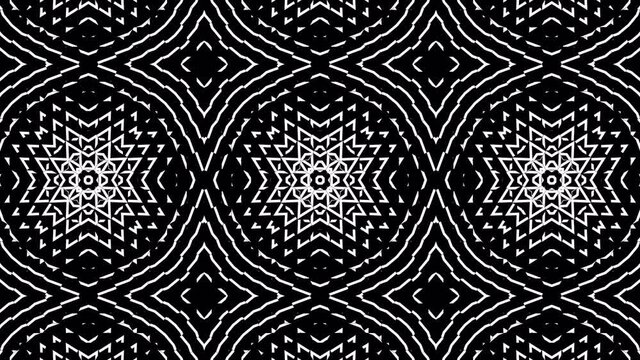 Abstract symbol looping black and white background style. Background motion graphic footage.