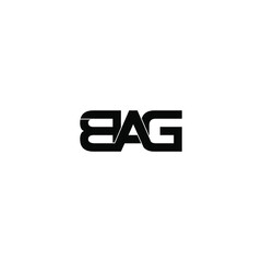 bag letter original monogram logo design