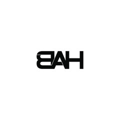 Fototapeta premium bah letter original monogram logo design