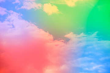 Obraz na płótnie Canvas Amazing beautiful art sky with colorful clouds
