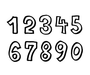 Handwritten numbers　手書き数字