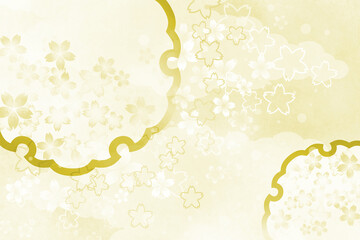 和柄　背景イラスト