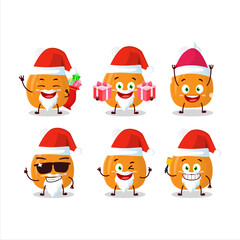 Santa Claus emoticons with chicken thighs cartoon character