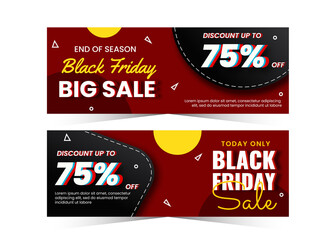 Black friday banner sale for shopping business