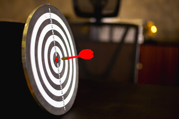 Dart is an opportunity and Dartboard is the target and goal.So both of that represent a challenge...