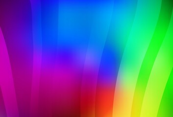 Dark Multicolor vector blurred pattern.