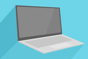 Laptop vector icon simple design