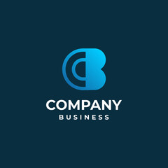 Letter  C B for company business Finacial logo