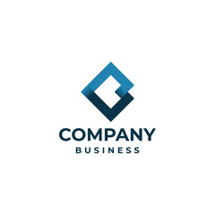 Letter  C B gradient for company business  logo