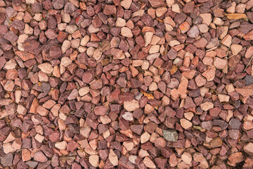 brown gravel as background