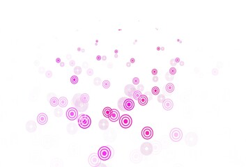 Light Purple, Pink vector template with circles.