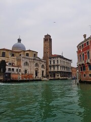 Fototapeta na wymiar City Grand Canal in Venice, Italy. Venice architecture.