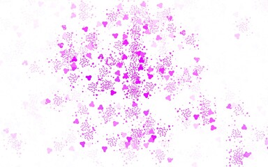 Light Purple vector backdrop with memphis shapes.