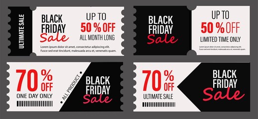 Black Friday sale inscription design template. Black Friday banner. Vector illustration