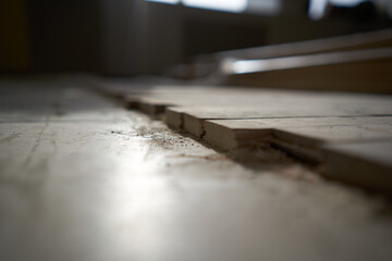 Fototapeta na wymiar wood beams tool repair construction carpentry installation