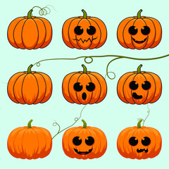 halloween pumpkins collection
